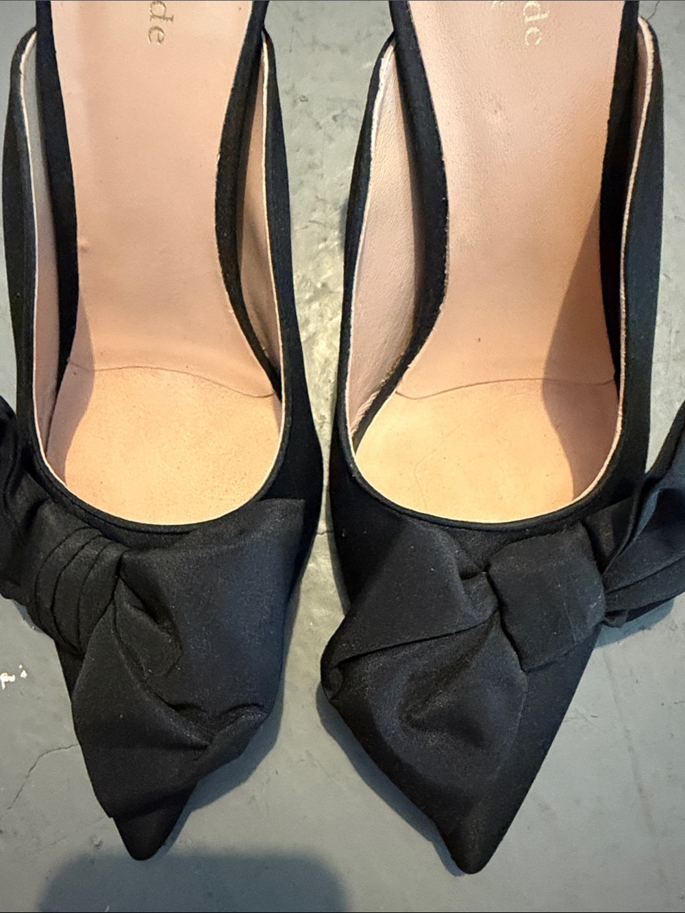 kate spade Black Bow Pointed-Toe Slip-On Mules - Picture 4 of 12